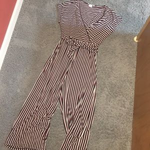 striped jumpsuit